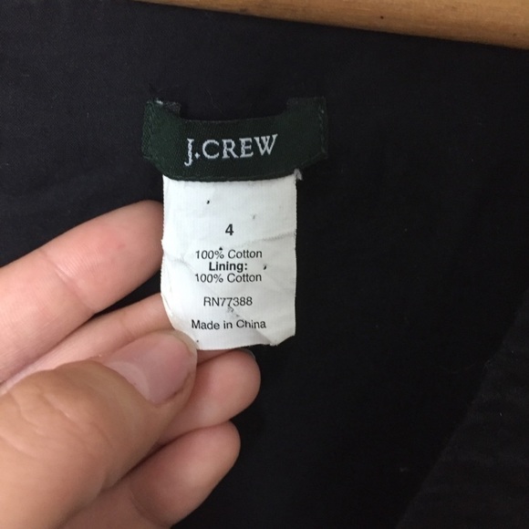 [J.Crew] Short Black Classic Sleeveless Shift Dress - Picture 4 of 7
